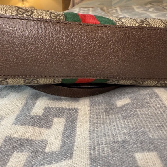 Gucci Ophidia Crossbody Bag Size Small with Green and Red classic Gucci Webbing - Picture 7 of 15